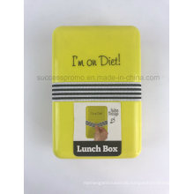 Good Quality Plastic Lunch Box with Elastic Band